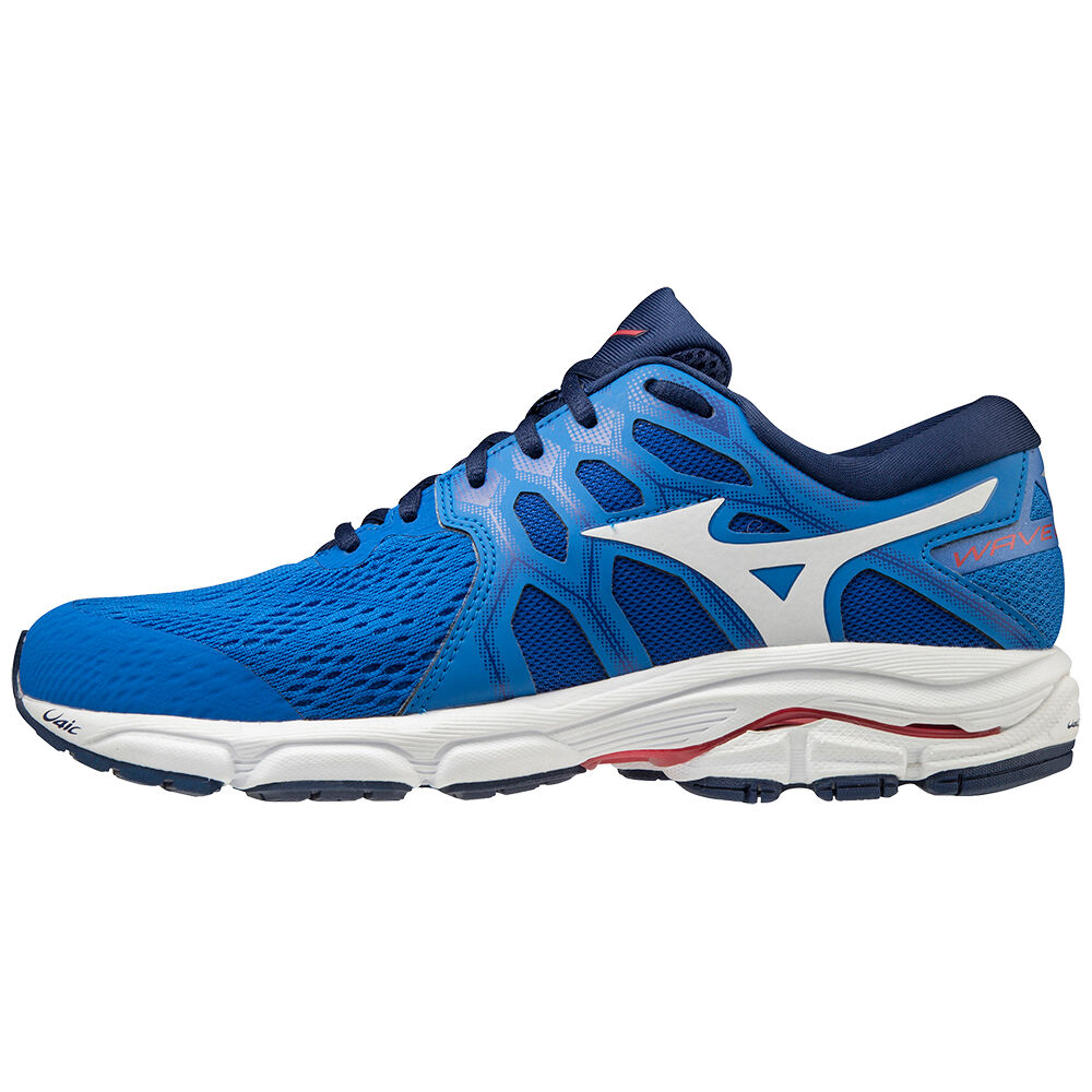 Panske Bezecke Topanky Mizuno Wave Equate 4 Modre/Biele Vypredaj GZVU08356